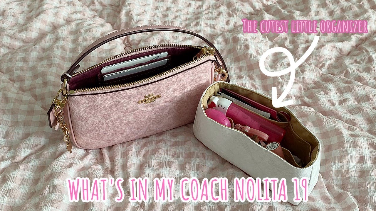 Что в моей сумке Coach Nolita 19💗🩰 ВЫ НЕ ПОВЕРИТЕ, СКОЛЬКО ПОМЕЩАЕТСЯ В ЭТУ МАЛЕНЬКУЮ СУМКУ!