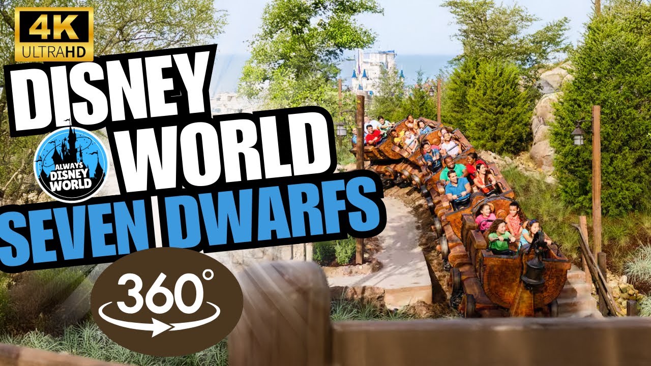 4K 360 video Seven Dwarfs Mine Train Magic Kingdom Disney World
