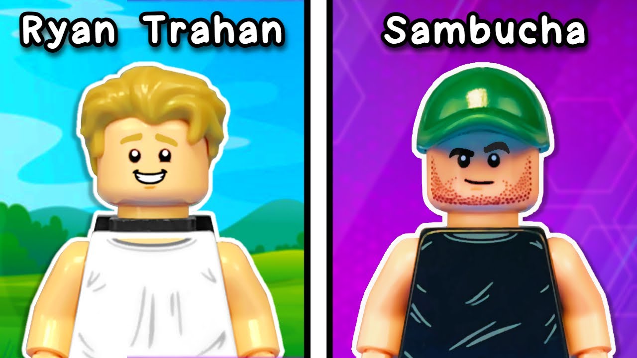 I built 100 FAMOUS YouTubers in LEGO…
