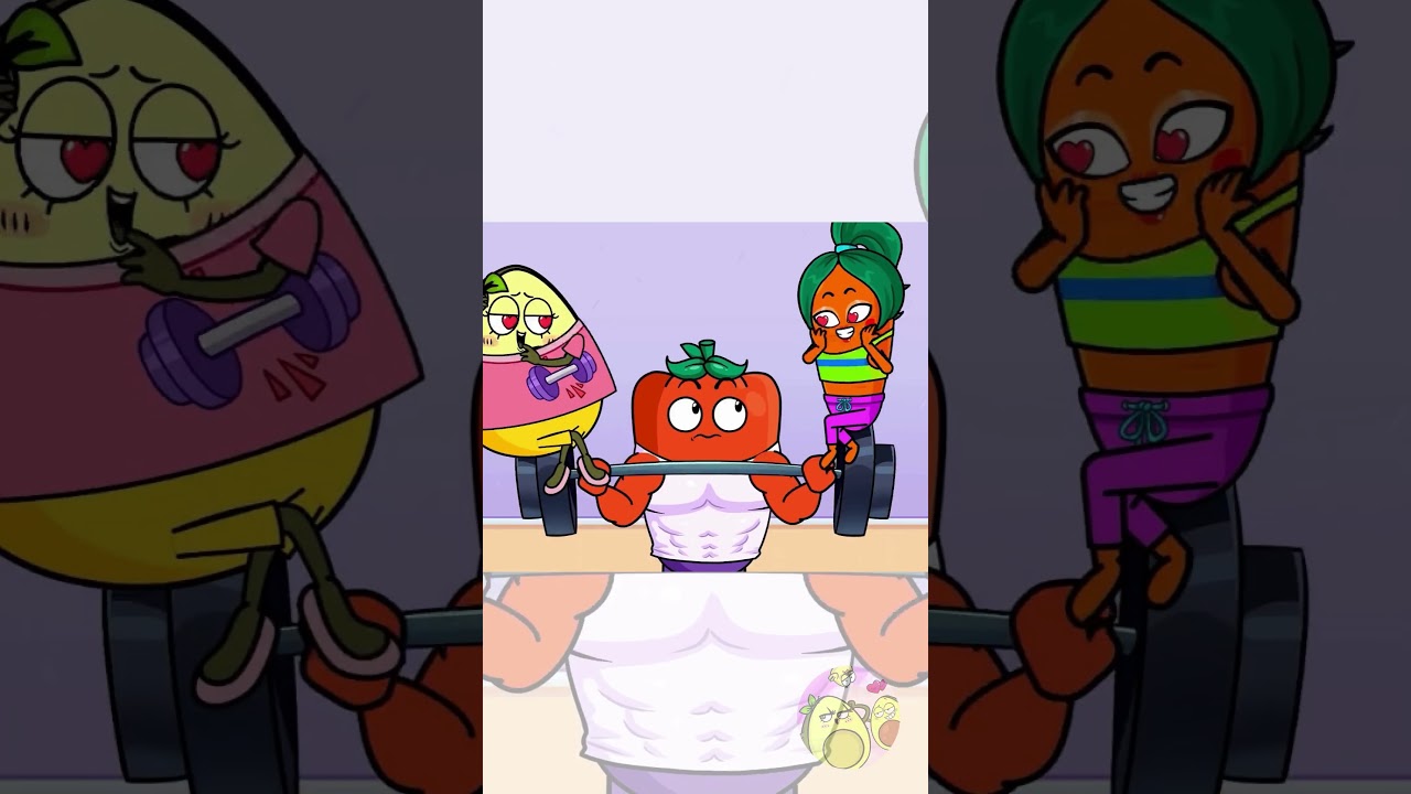 Battle of the Besties: Crushin' on the Same Hunk! 💪😍👯 #fun #funny #viral #cartoon #trending