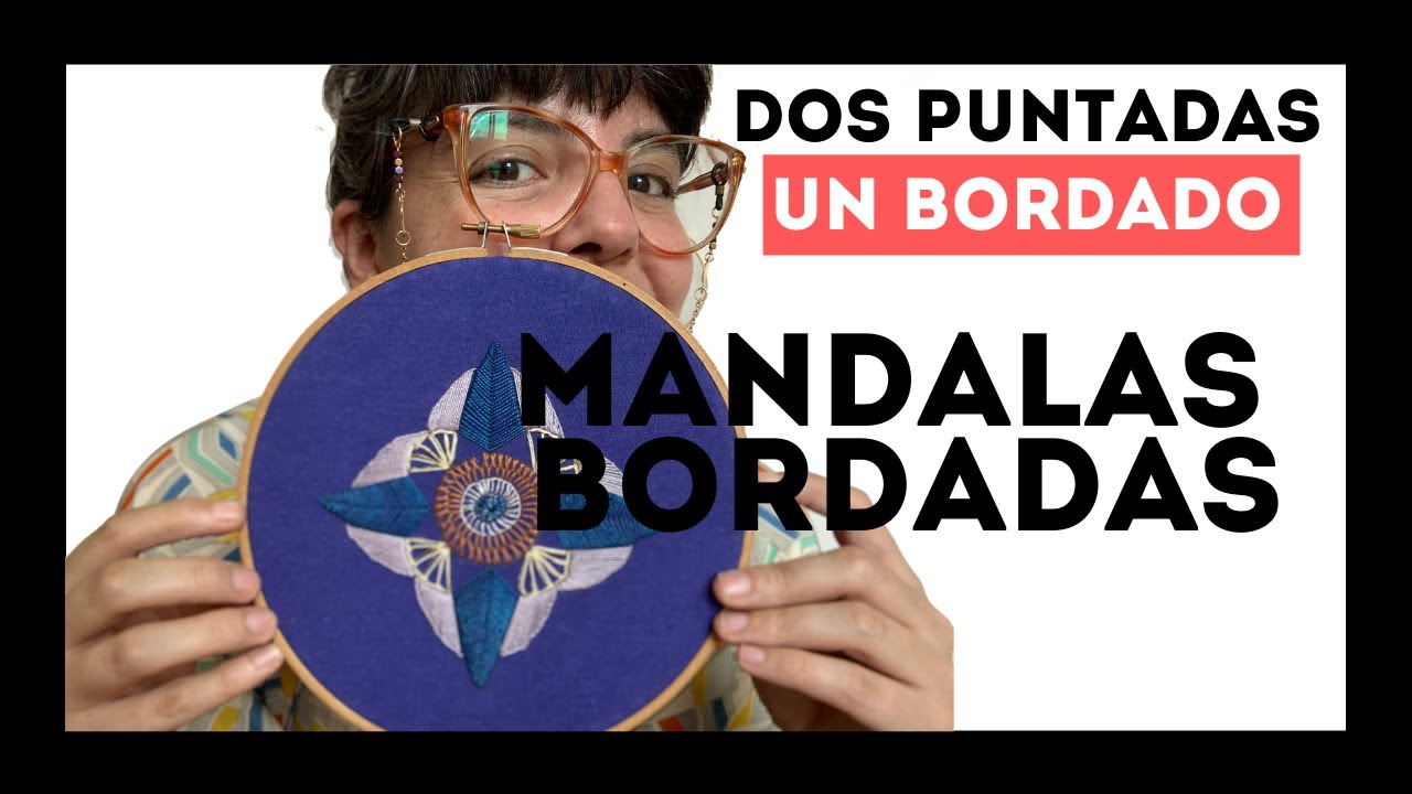 #DOSPUNTADASUNBORDADO MANDALAS BORDADAS