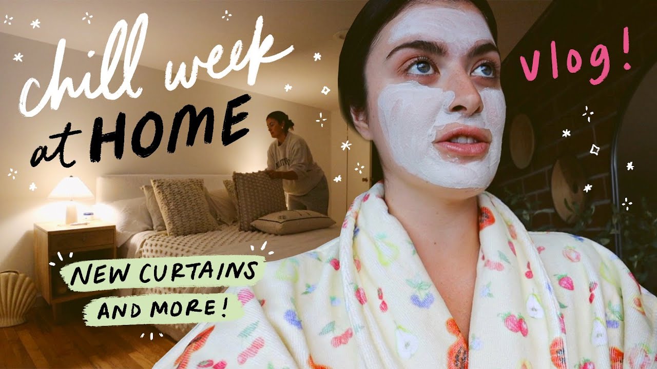 VLOG: A chill week at home in NYC! New curtains + more
