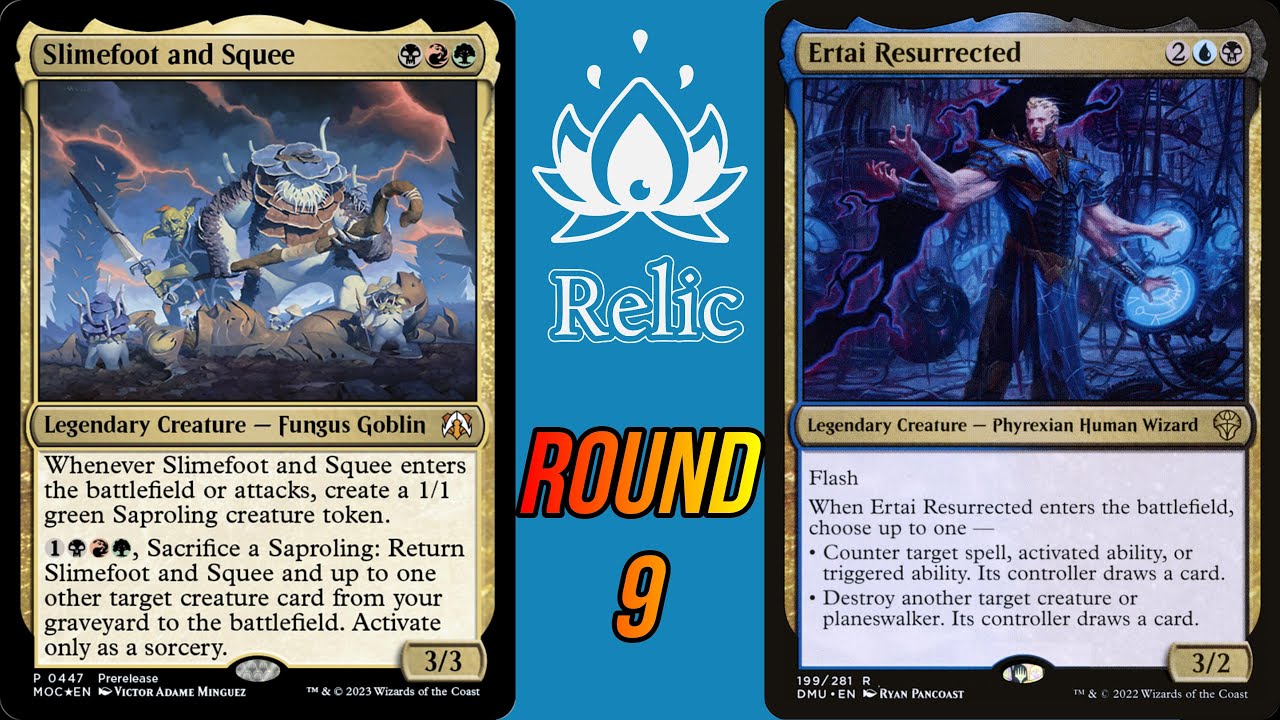 Relic Fest Round 9 - Slimefoot (Eliott Dragon) VS Ertai (Julien Bihet) - MTG EDH Duel Commander