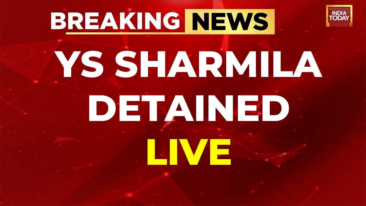 LIVE: Hyderabad Cops Detain YS Sharmila And State BJP Chief