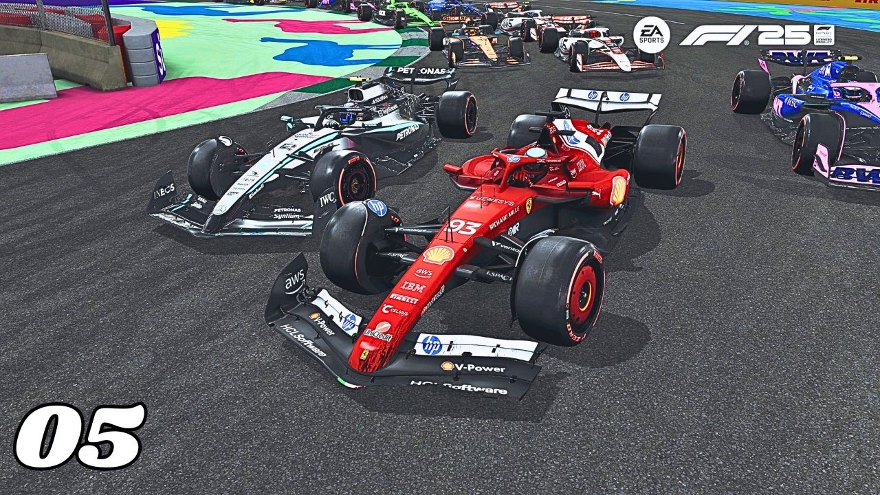 F1 25 My Career Walkthrough Gameplay Part 5 Race 5 Jeddah Grand Prix | Logitech G29 Steering Wheel