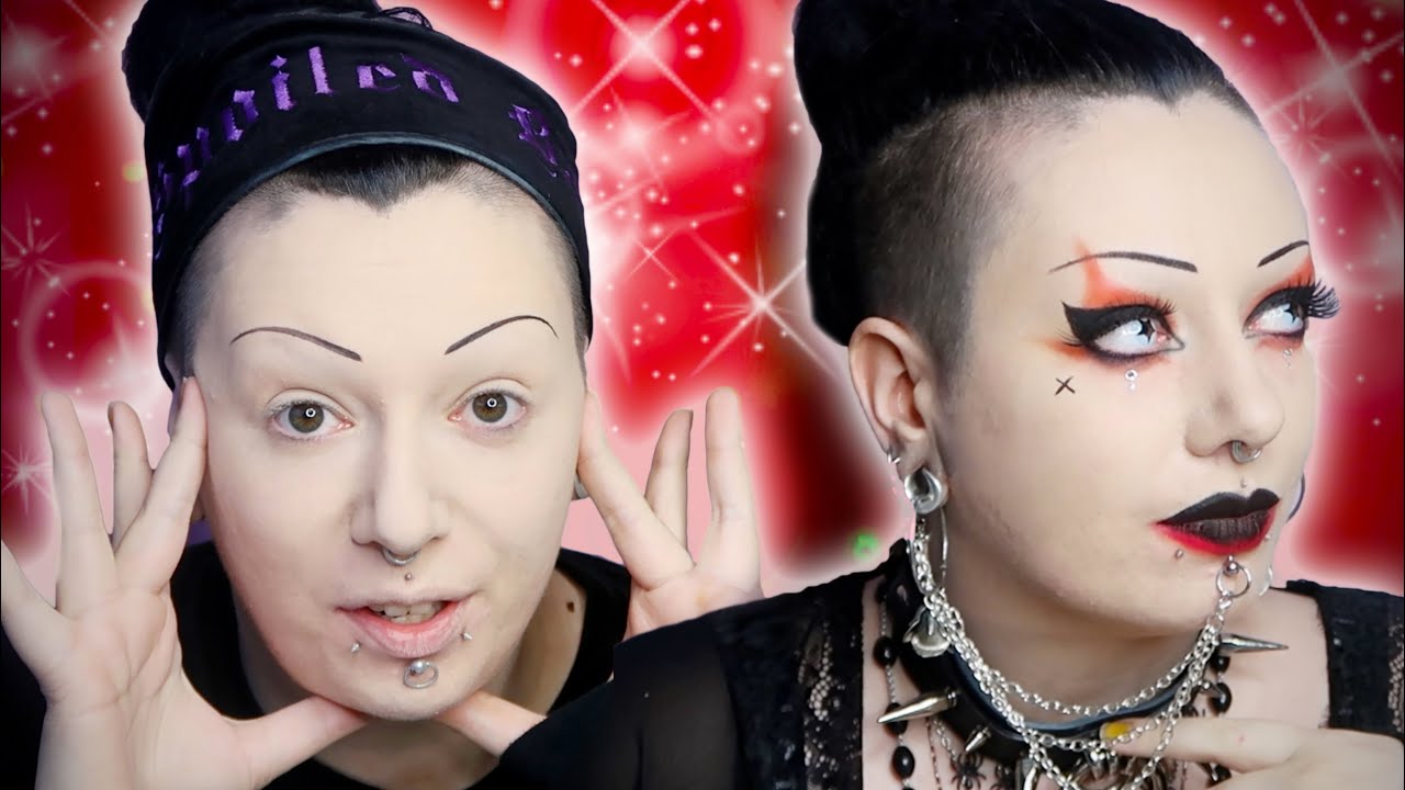 Chatty GRWM - Red & Black Goth Transformation | Toxic Tears