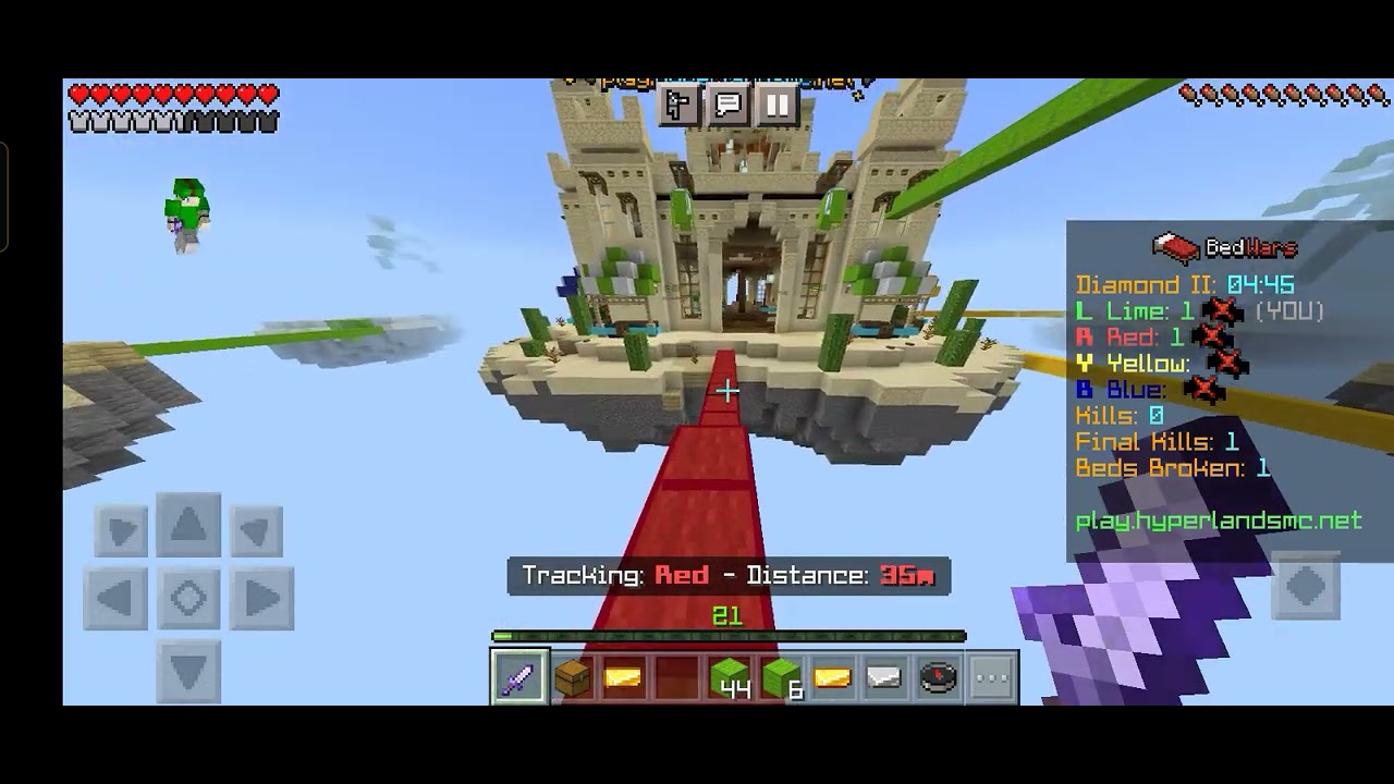 Hyperlands bedwars gameplay 🛏️(Subscribe)
