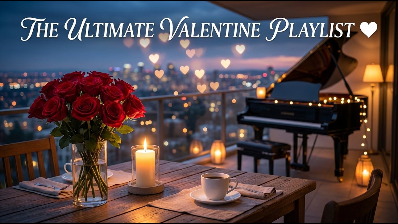 Romantic Valentine’s Day Jazz - Cozy Coffee Piano & Bossa Nova for Candlelight Dinner