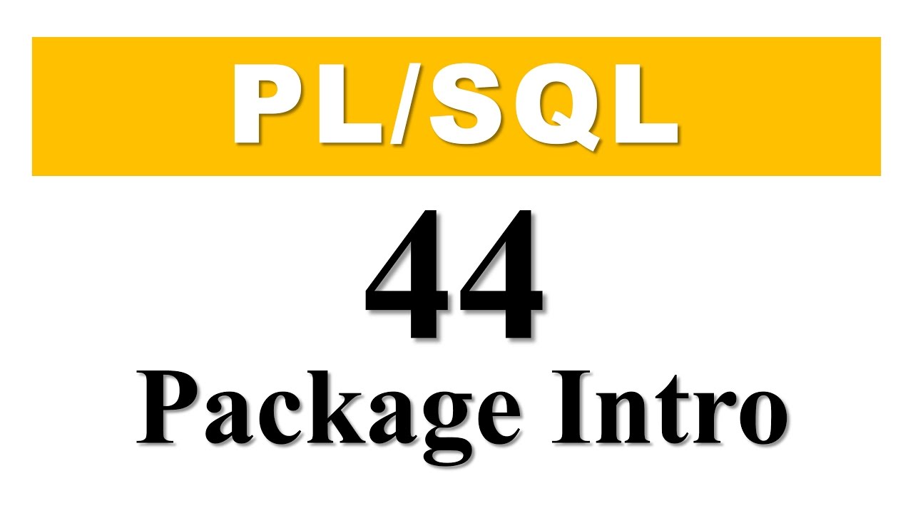Учебник PL/SQL 44: Введение в пакеты PL/SQL в базе данных Oracle Автор: Маниш Шарма