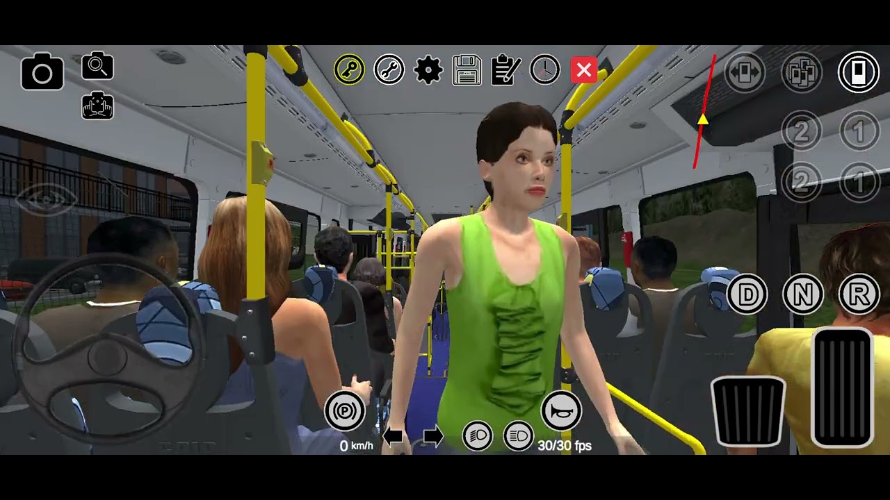 Primeira partida de um ônibus elétrico 