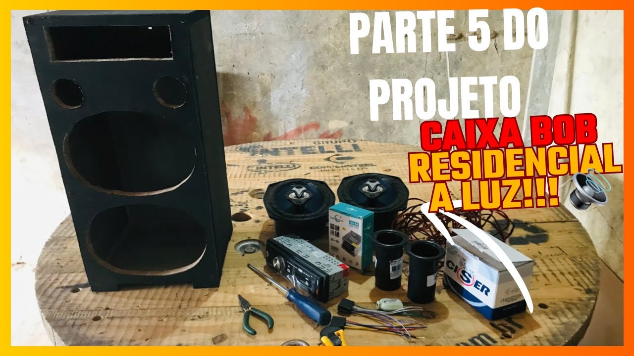 Finalizando o projeto da caixa Bob a luz!!! 😯 Projeto com madeira MDF e MDP