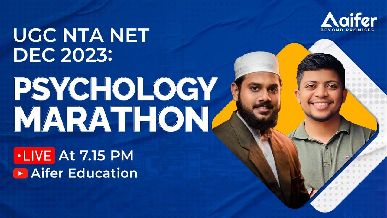Psychology Mega Marathon | UGC NTA NET Free Classes | Aifer Education