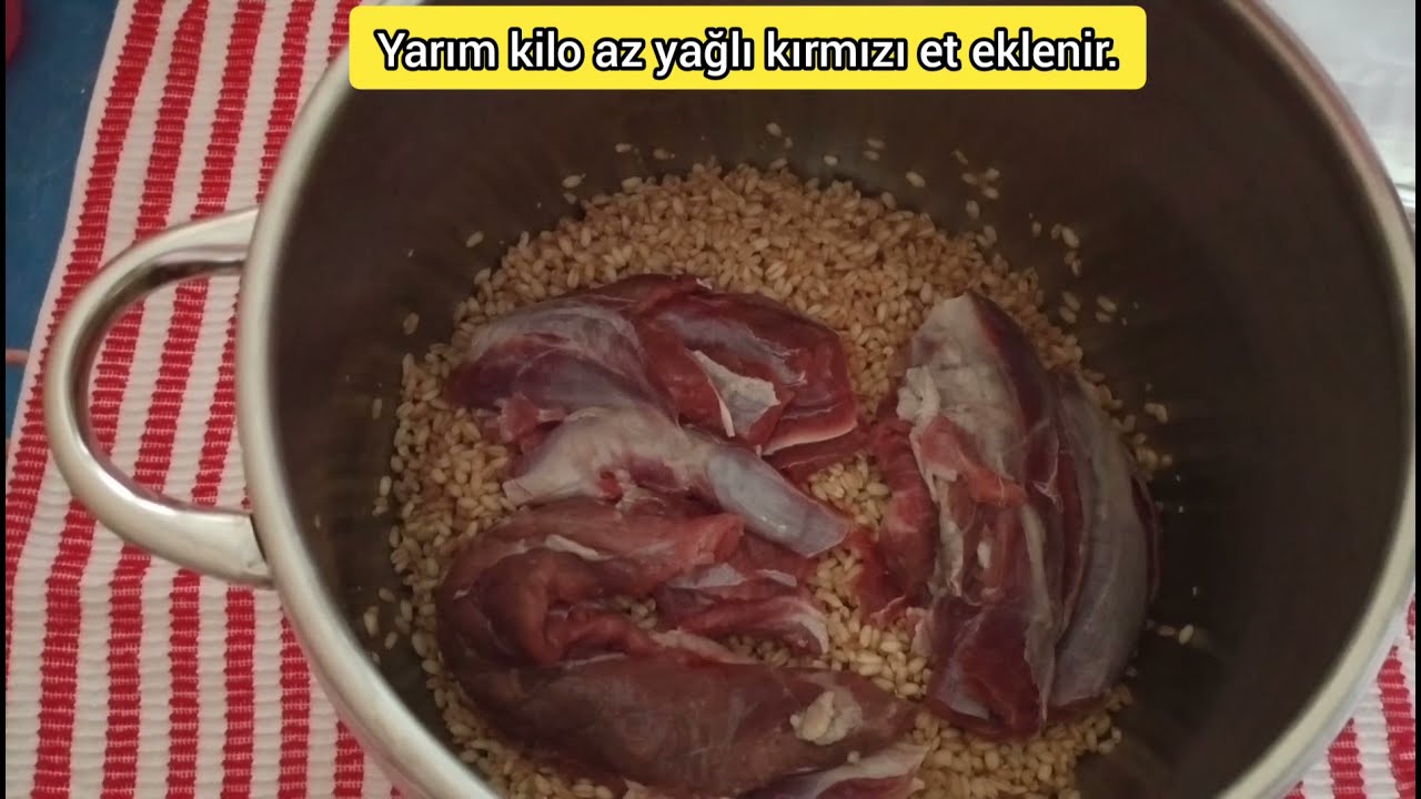 Evde keşkek nasıl yapılır ?   Düdüklü tencerede kolay keşkek yapımı vsTadına bayılacaksınız...  💯💯😋😋