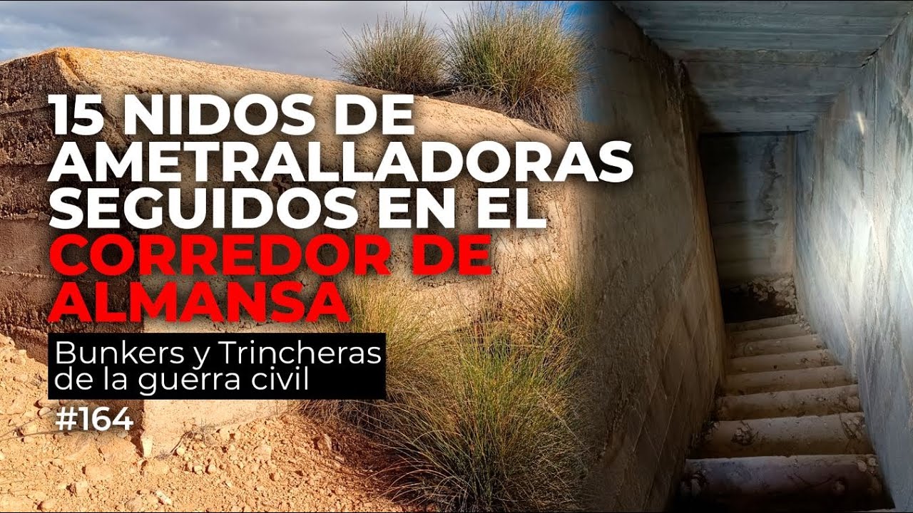 ENTRAMOS EN MÁS DE 15 NIDOS DE AMETRALLADORAS SEGUIDOS EN ALMANSA #TRINCHEREANDO165
