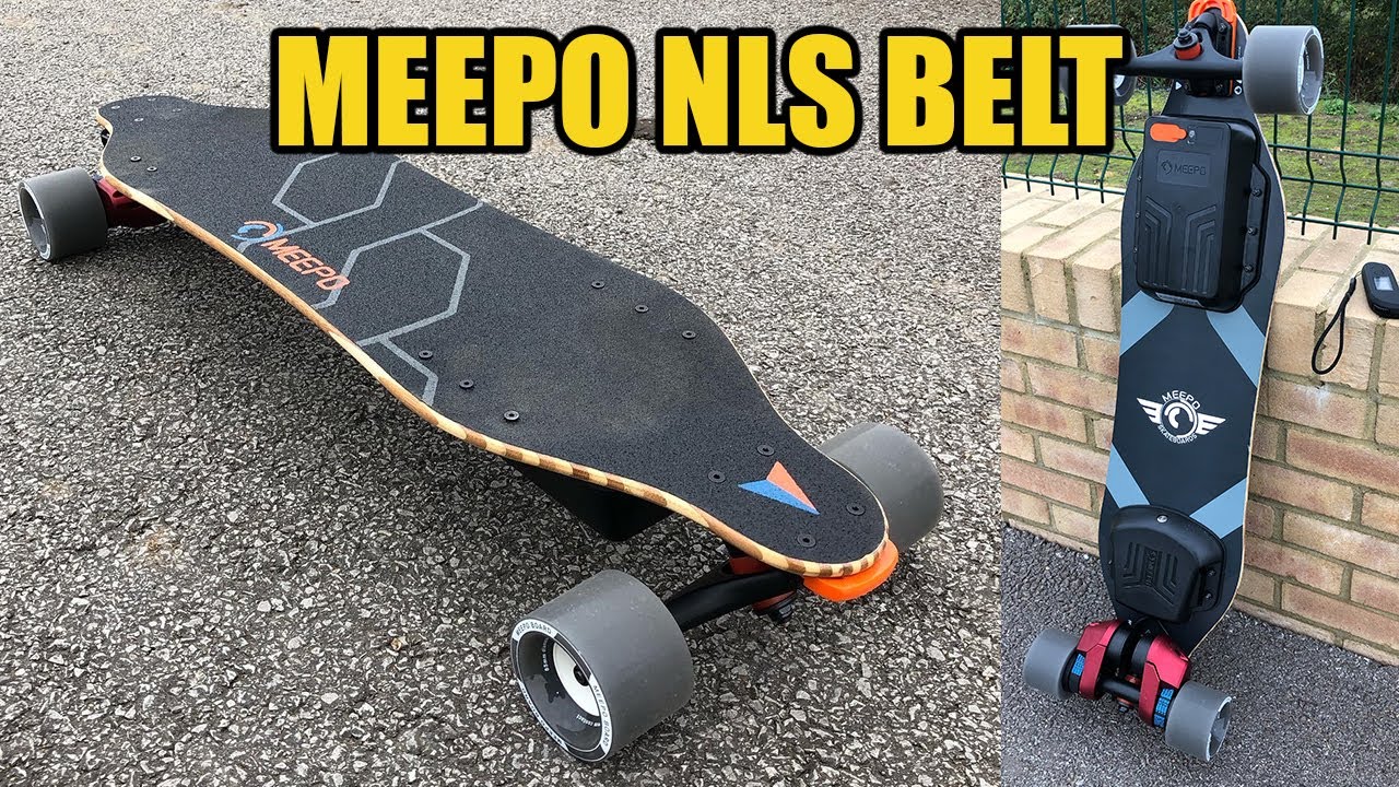 Meepo NLS BELT Budget Electric skateboard HONEST !! First Impression and ride