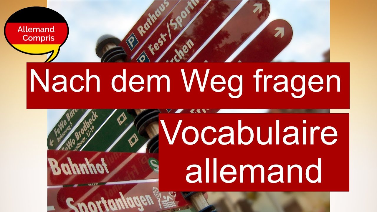 🇩🇪  Nach dem Weg fragen | Demander le chemin | #apprendreallemand