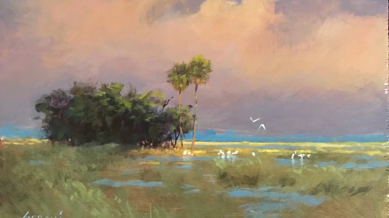 Landscape painting in acrylics!! Explore the possibilities!