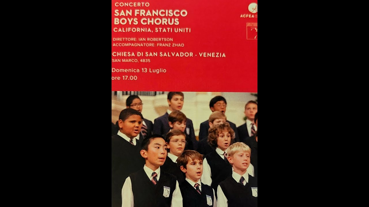 Mozart's 'Lacrimosa' by San Francisco Boys Chorus at San Salvador in Venice - Sunday 13 July 2025