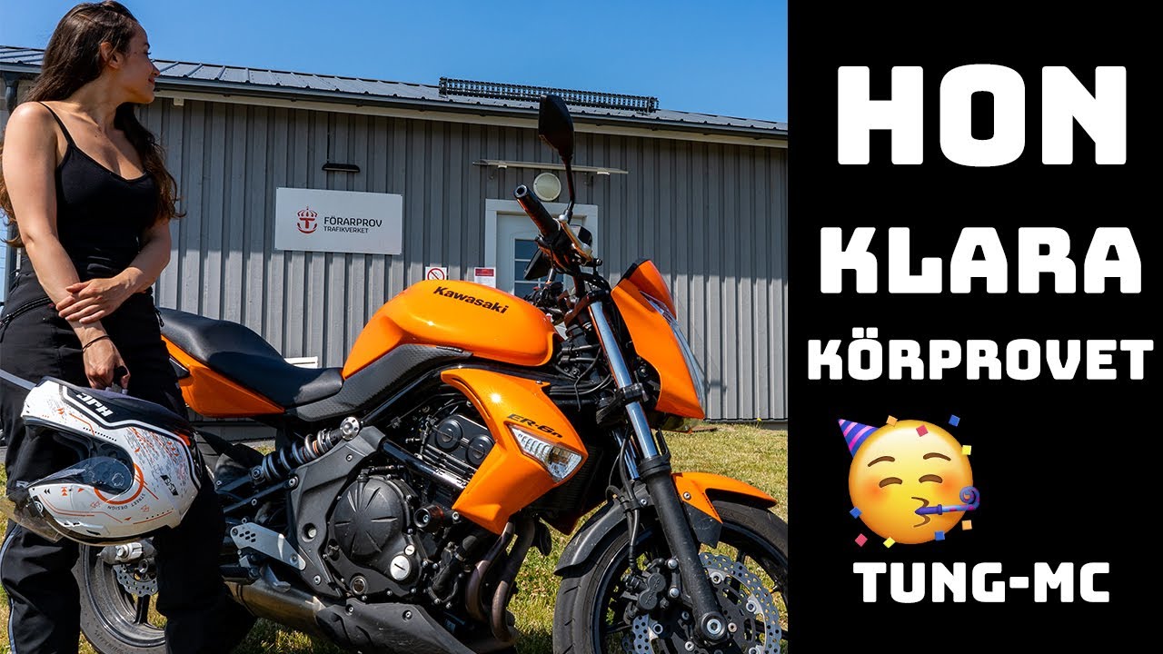 HON KLARA KÖRPROVET FÖR TUNG MC-KÖRKORT!