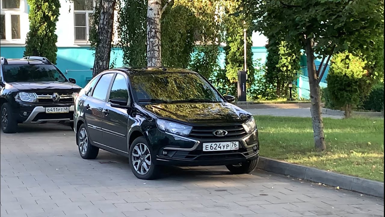 Лада Гранта удивляет..! Едем с Моря 1400 км. Маленький расход!Остановились на ночевку в Монастыре..!