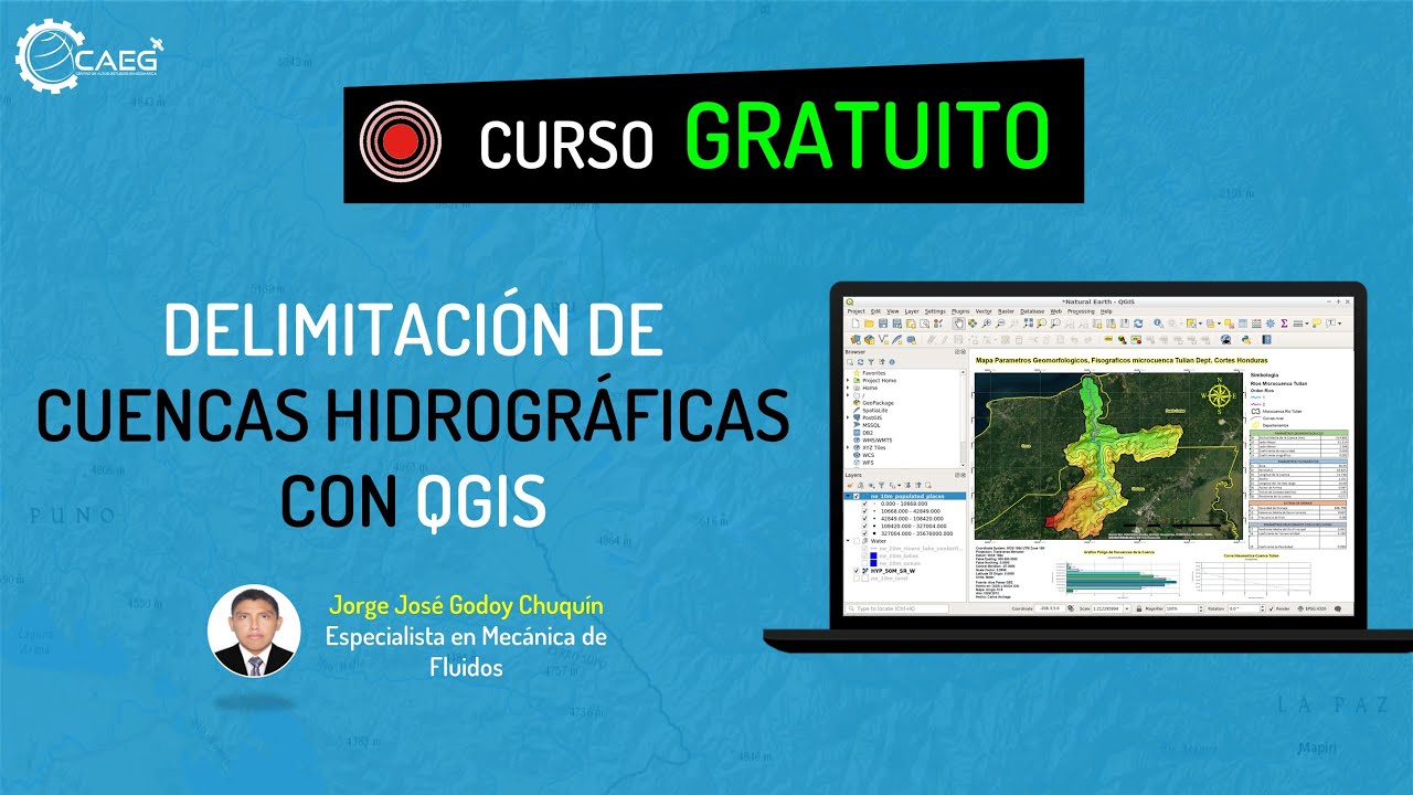 👨‍🏫 Curso GRATUITO: Delimitación de Cuencas Hidrográficas con QGIS #03 | CAEG