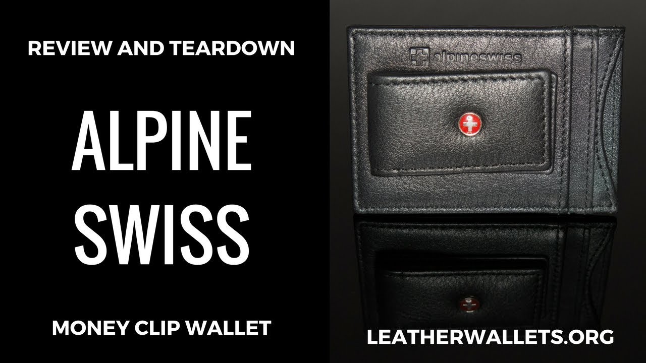 Alpine Swiss Leather Money Clip Cardholder Wallet Review