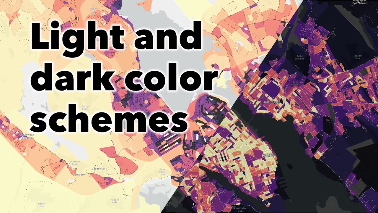 Light and Dark Color Schemes in ArcGIS Pro & ArcGIS Online | Tutorial