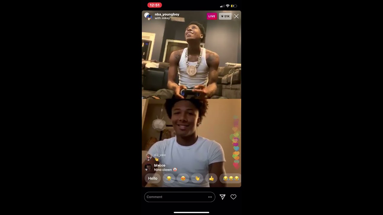 NBA YOUNGBOY plays 2k with Mikey Williams!