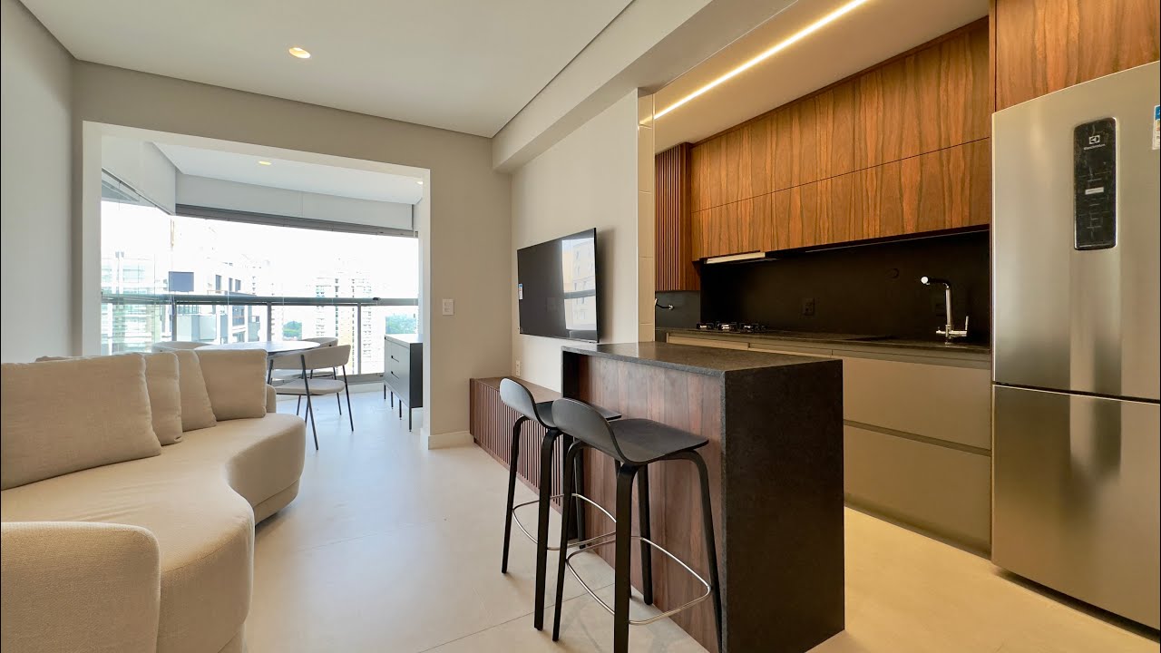 Apartamento para alugar no Air Brooklin mobiliado próximo ao metrô @imoveis.saopaulo