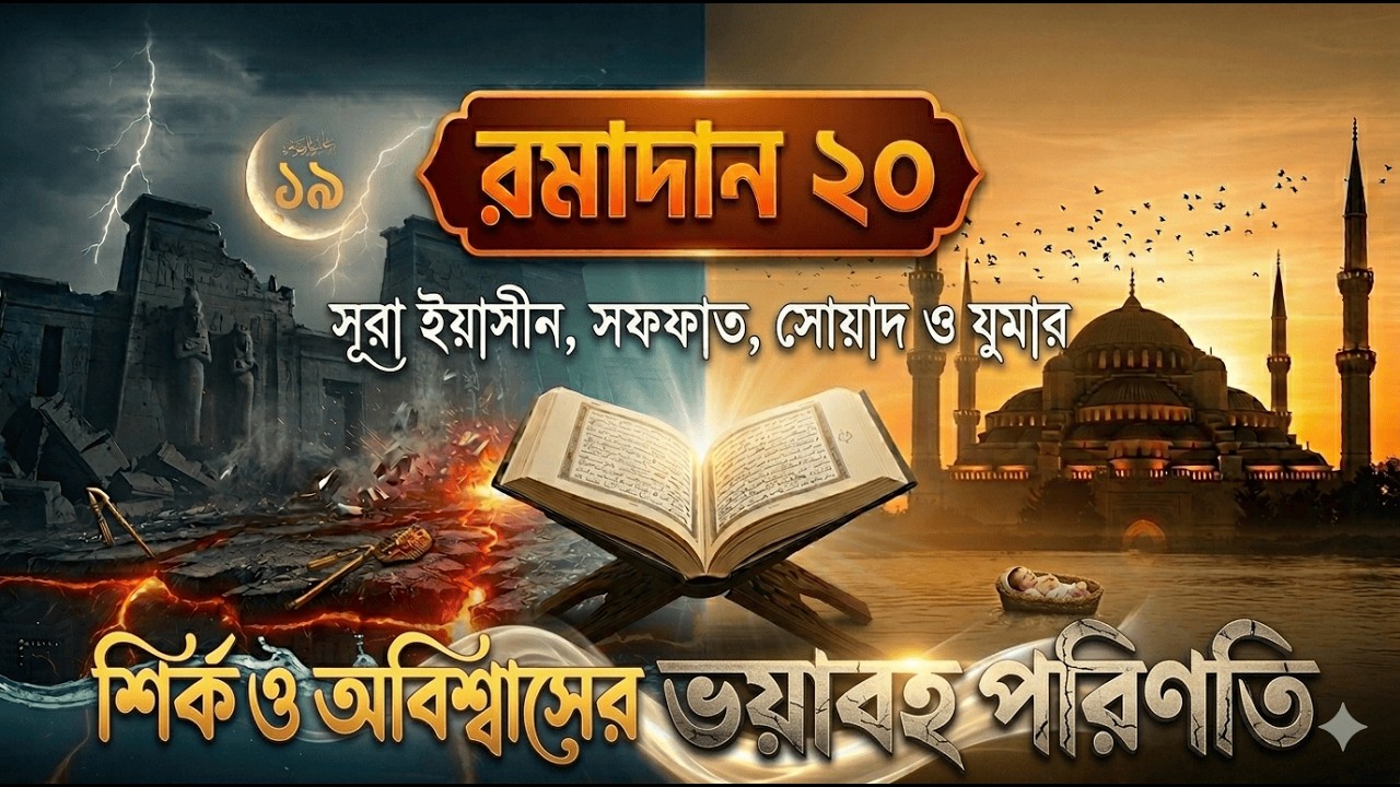 রমাদান ২০ | সূরা ইয়াসীন, সফফাত, সোয়াদ ও যুমার | শির্ক ও অবিশ্বাসের ভয়াবহ পরিণতি #সূরা_ইয়াসিন
