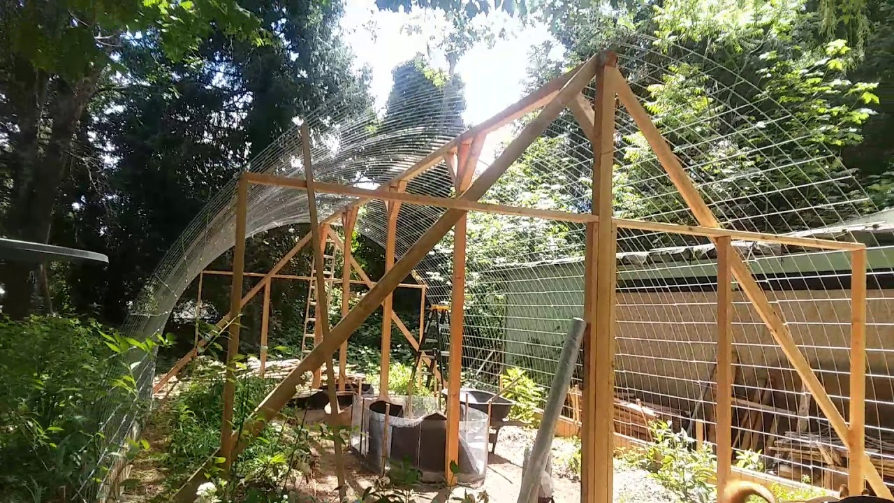 Hog Panel Greenhouse Doublewide Version Part 1.. PLEASE SUBSCRIBE