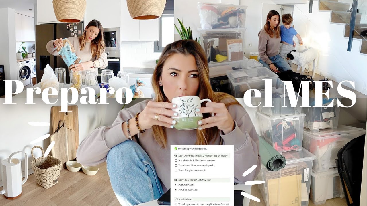 RUTINA para PREPARAR el MES 🌱 Limpieza y orden en casa, nuevos hábitos y objetivos | Reset mensual