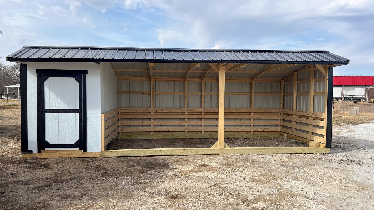10x26 Loafing Shed with Tack Room | TriWood Buildings