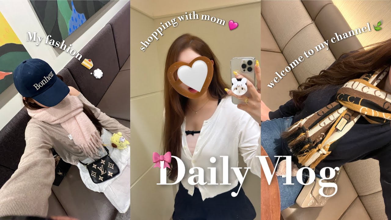 Vlog ) 일본인 데일리 브이로그🧁/산리오 쇼핑🌷´-/많이 먹는 일상👨🏻‍🍳🍴/예쁜 ootd🍃