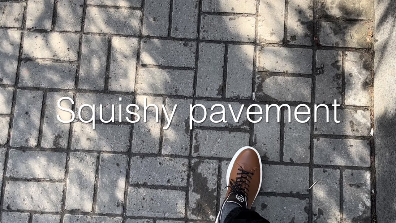 Squishy pavement | ASMR walk through