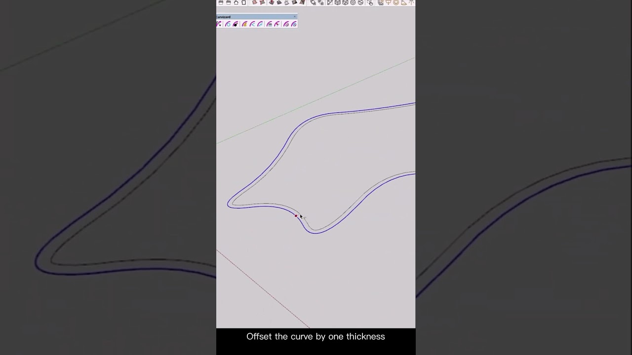 SketchUp draws curved walls