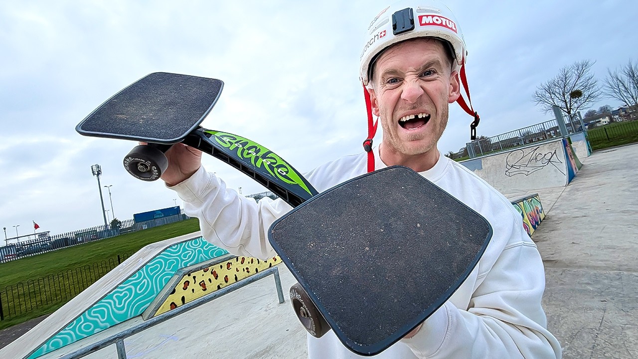 I TRIED TO SKATE A 90's SNAKE BOARD - IT WAS IMPOSSIBLE!