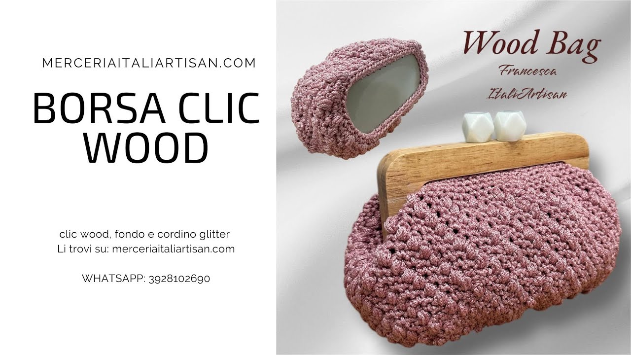 BORSA CLIC WOOD - merceriaitaliartisan.com