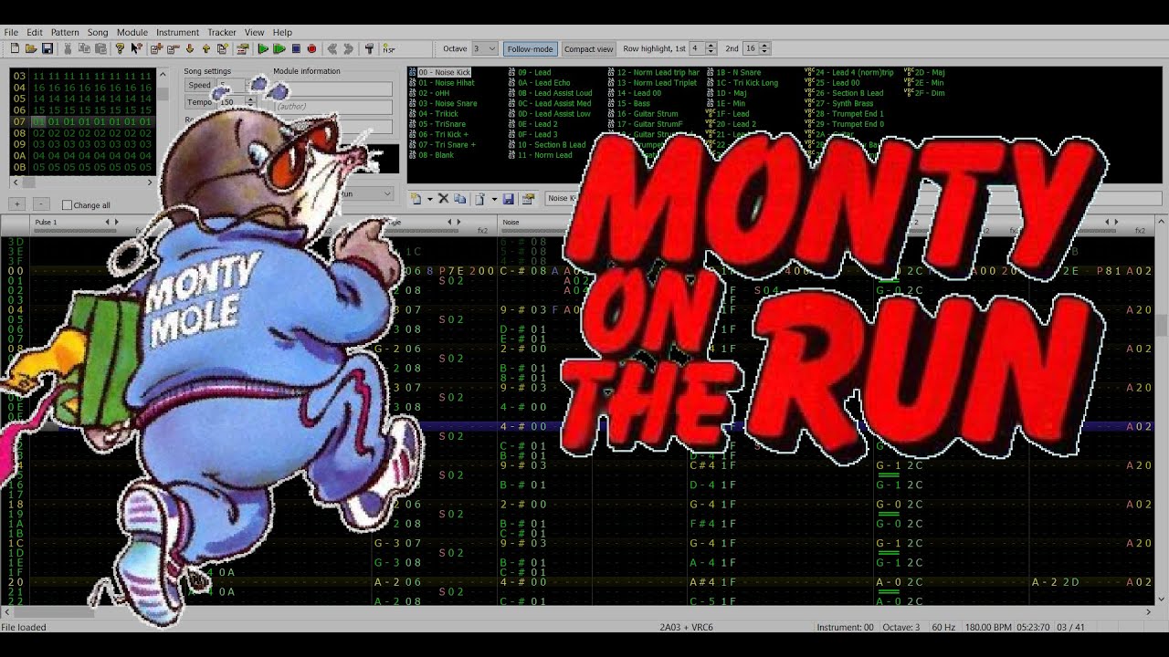 Monty on the Run [Famitracker - VRC6 Cover]
