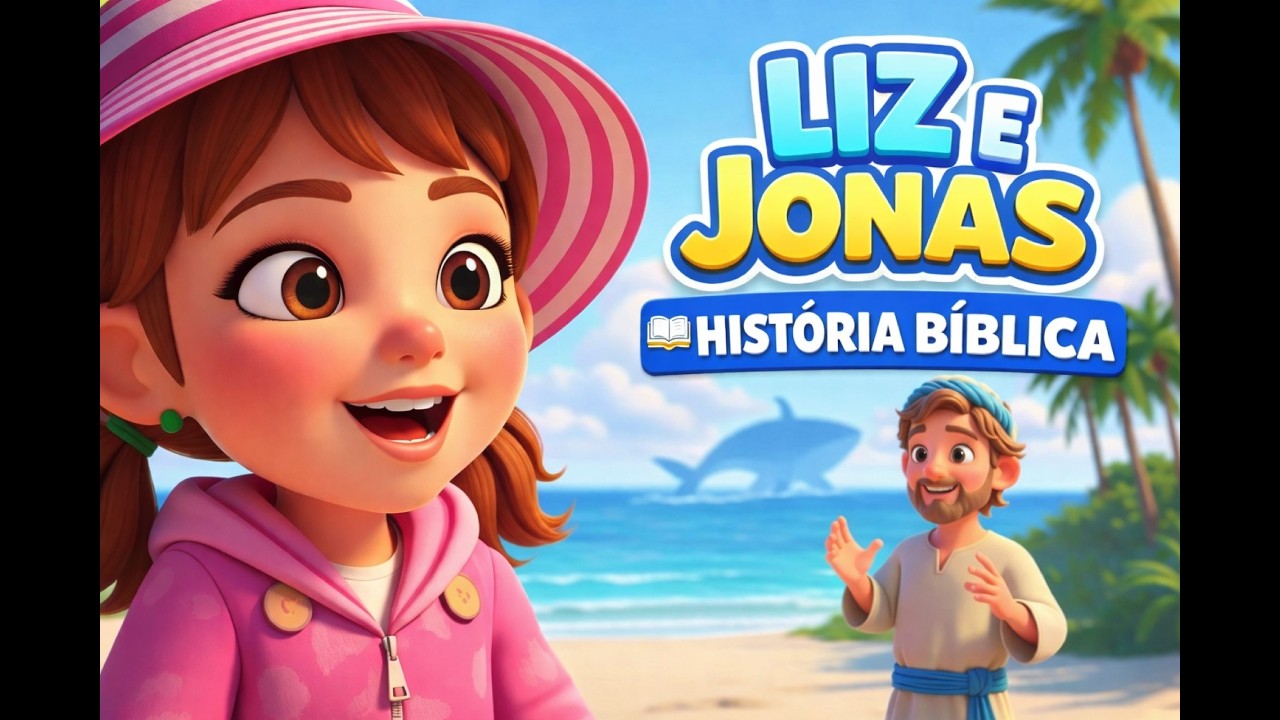 🐳 Jonas e a Baleia! Liz Aprende a Obedecer a Deus | História Bíblica Infantil