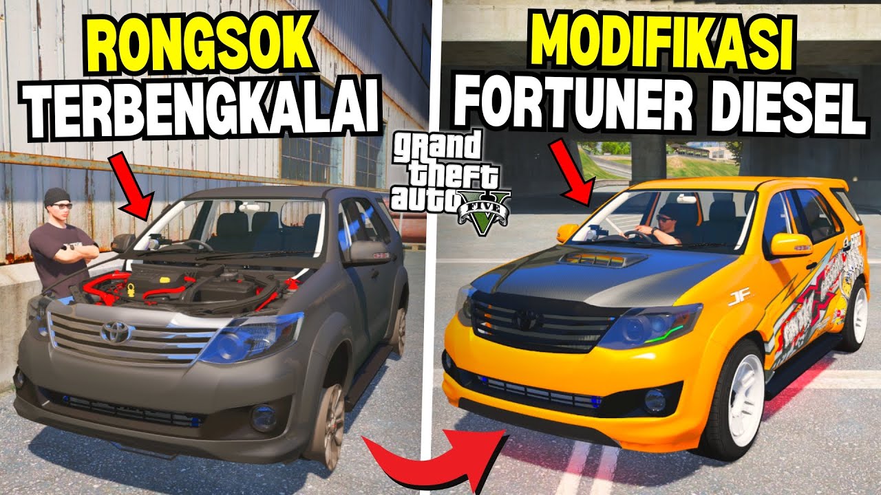 Aku Modifikasi Mobil Fortuner Diesel 2KD Langka Untuk Ikut Diesel War - GTA 5 MOD