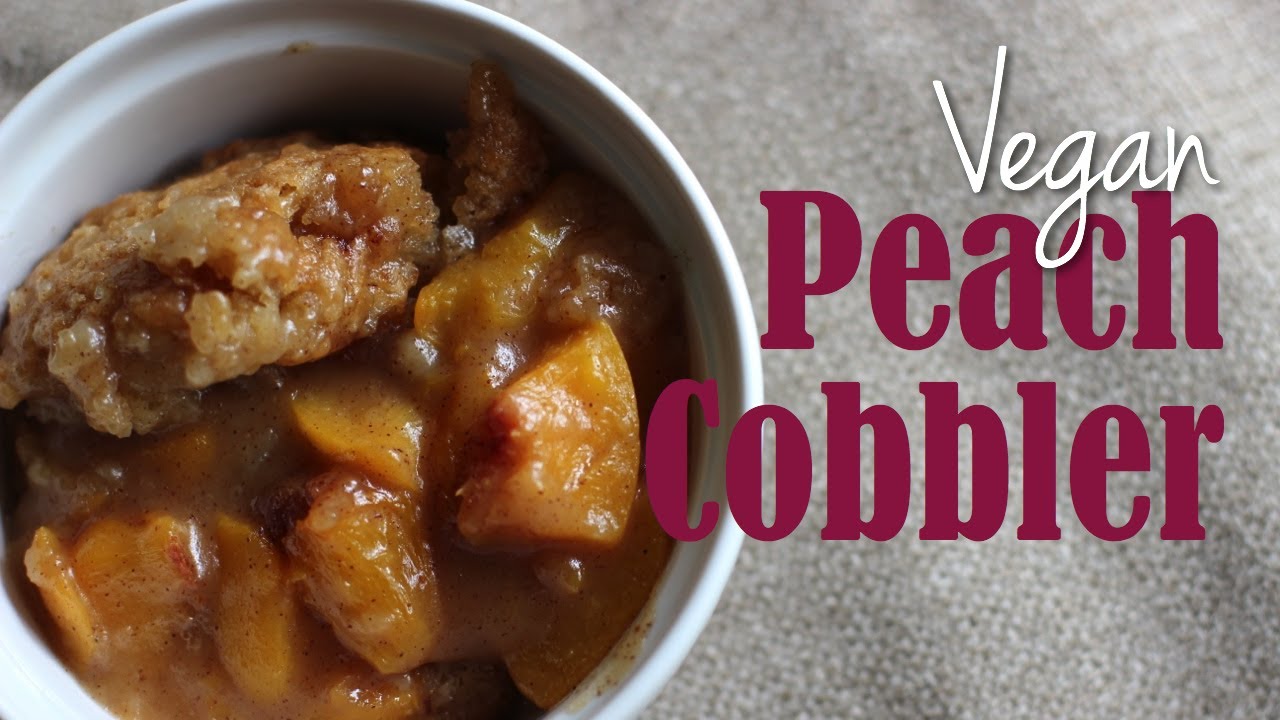 Vegan Peach Cobbler