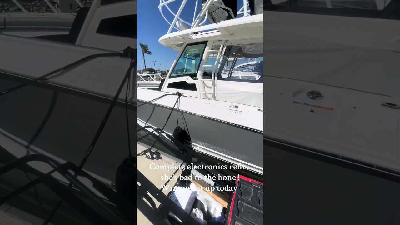 We finished the electronics refit today! She&rsquo;s bad to the bone. #fyp #dream #vlog #boat #work