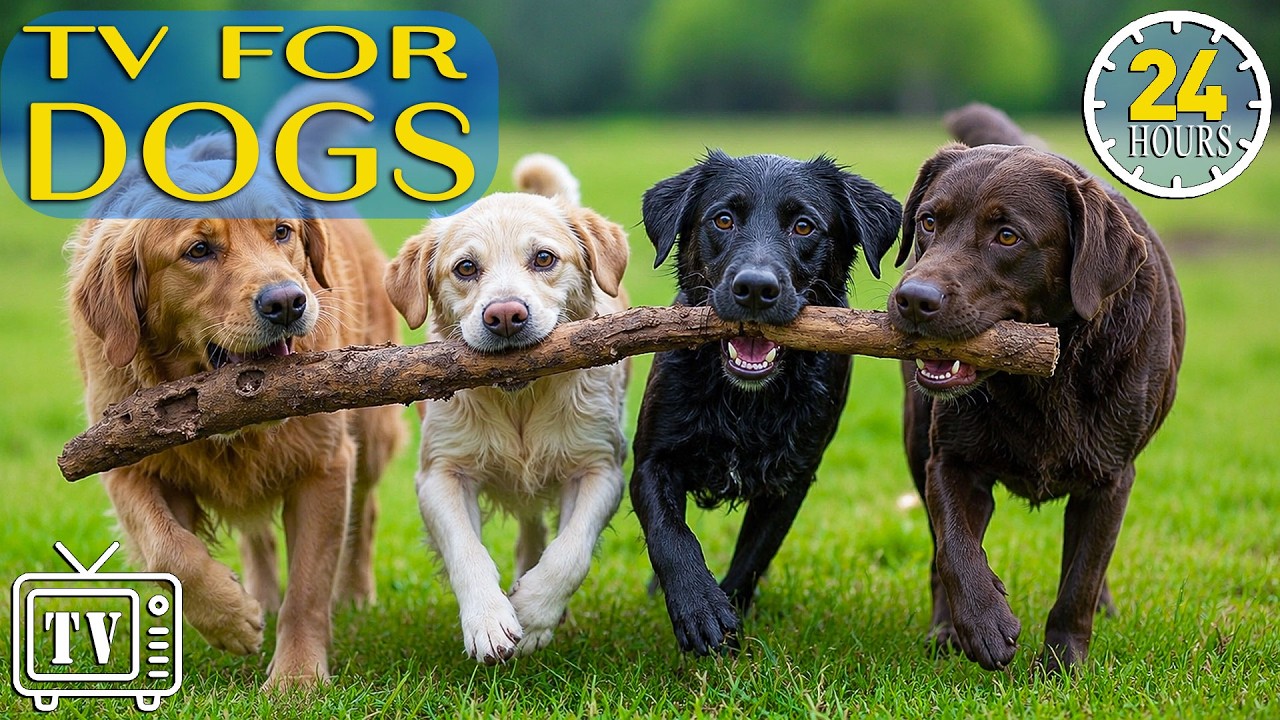 All Day Dog TV: Soothe Dog Anxiety with Dog TV & Fun Boredom-Busting Videos for Dogs +Music for Dogs