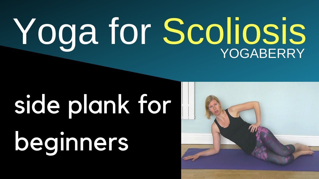 Side plank for scoliosis - beginners version