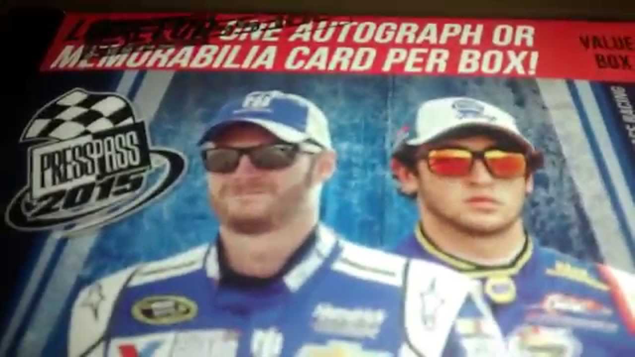WALMART NASCAR PRESS PASS 2015 UNBOXING 4 PACK 1 SWEET PULL