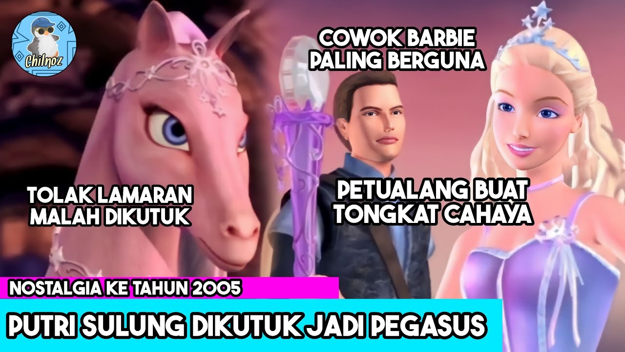 SEKELUARGA DIKUTUK KARENA TOLAK LAMARAN || Rangkum Alur Film Barbie and The Magic of Pegasus (2005)