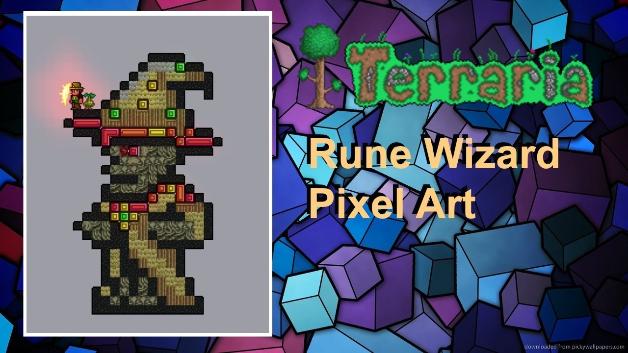 Terraria: Rune Wizard Pixel Art (1080p60)