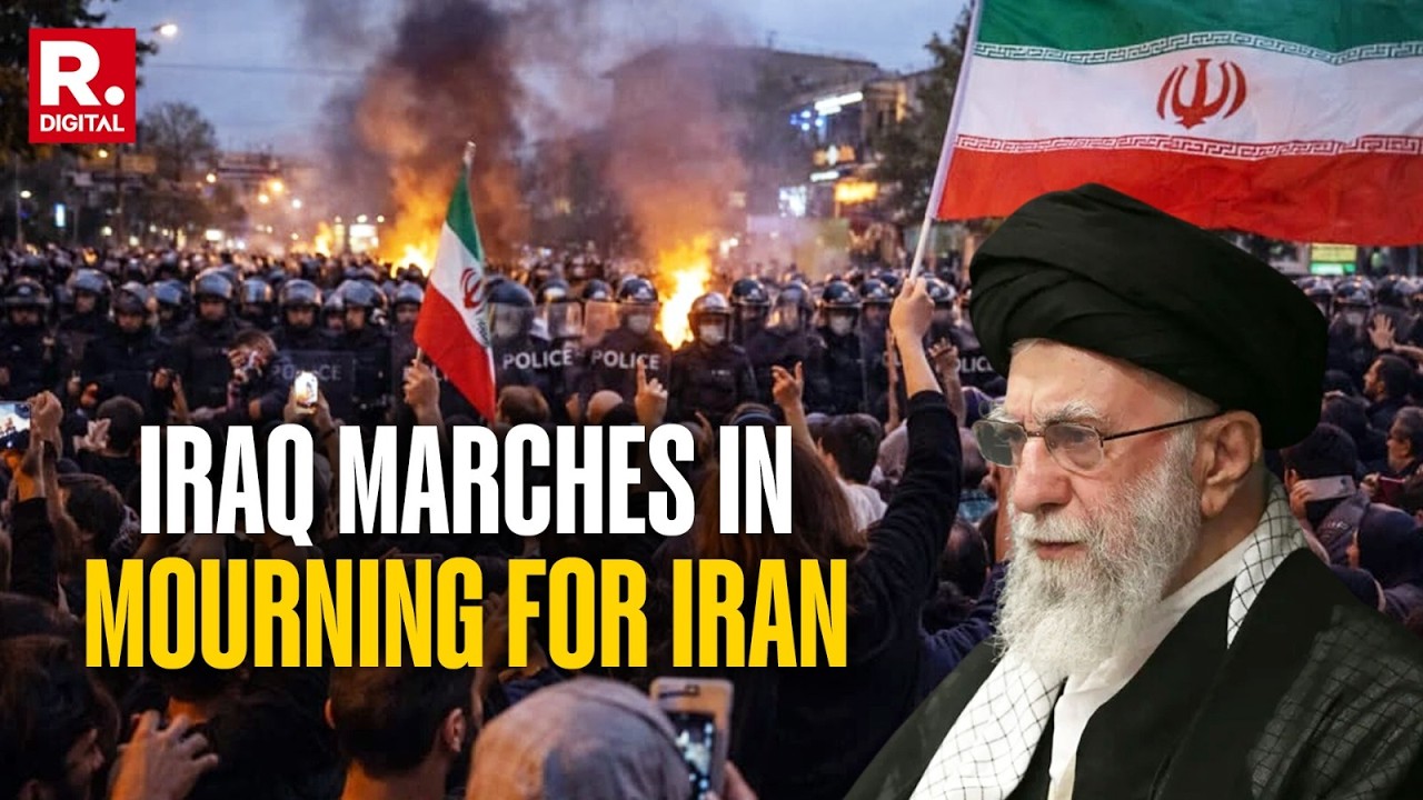 Israel-Iran War: Pro-Iran Protestors March Against Trump After Khamenei's Death | Trump-Netanyahu