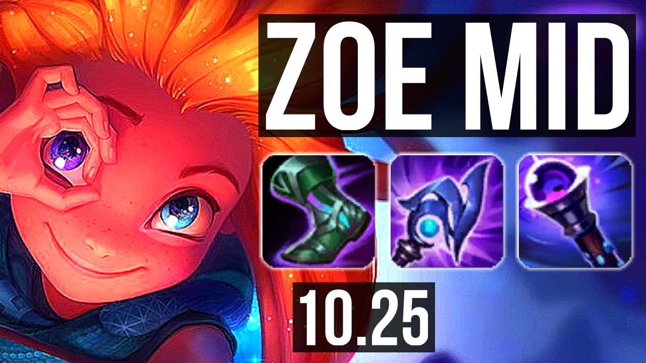 ZOE vs PANTHEON (MID) | 68% winrate, 7/3/16, Dominating | EUW Diamond | v10.25